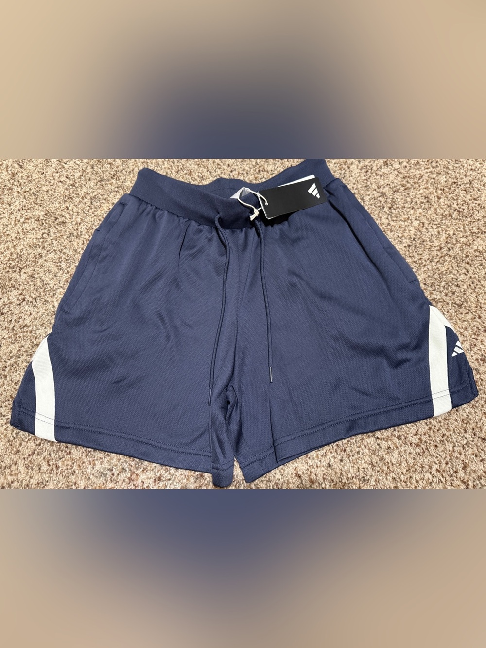adidas Select Basketball Shorts Shadow Navy Blue Small NWT IL2221 5"